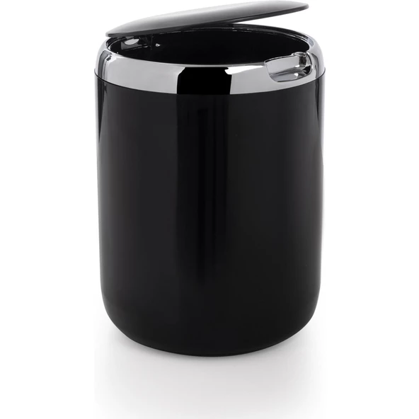 Primanova Tezgah Üstü Plastik Kapaklı Çöp Kovası 3 lt Siyah M-E29-06-P ürün görseli