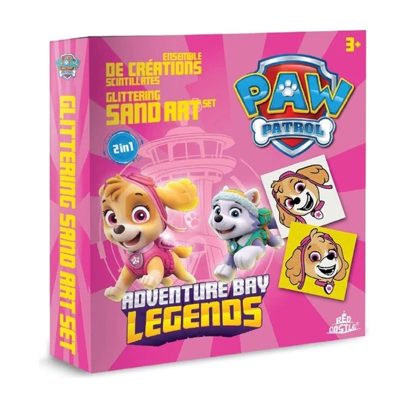 Red Castle Eğitici ve Eğlenceli Kum Boyama Seti-Paw Patrol Advanture Bay Legends Mbks-03