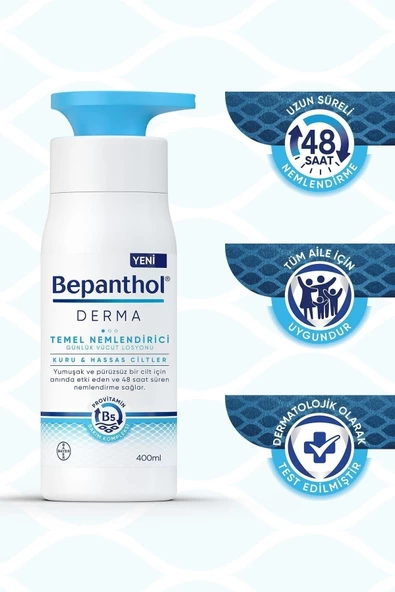 BEPANTHOL DERMA TEMEL NEM LOS 400 ML - 7