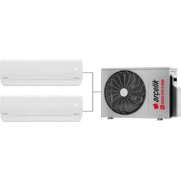 Arçelik Multi Sistem Duvar Tipi 2+1 İnverter 12+12 18000Btu Klima ZM18103-1212