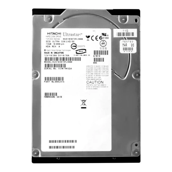 Hıtachı 2.El Hdd Server 3.5 73Gb 10K Ultra-320 Scsı Hus103073Fl3800