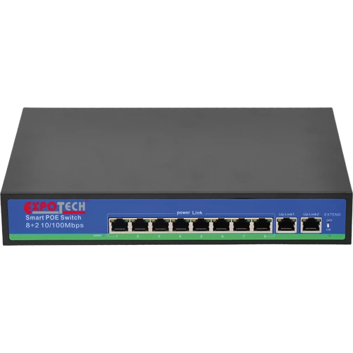 Expotech Swıtch 8 Port Poe Ex-10100P 8+2 10/100