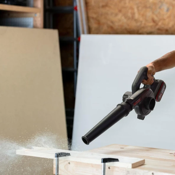 Kress KUF30.9 20Volt Profesyonel Devir Ayarlı Üfleyici + 5 Parça Aksesuar (Akü Dahil Değildir) - 7