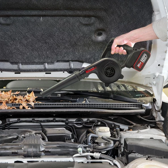 Kress KUF30.9 20Volt Profesyonel Devir Ayarlı Üfleyici + 5 Parça Aksesuar (Akü Dahil Değildir) - 9