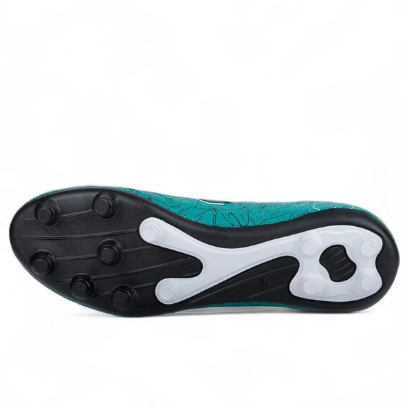 Albishoes Çocuk Erkek Genç Super Mercury Çim Dişli Halısaha Şerit Krampon Futbol Ayakkabısı (31-44) - 4