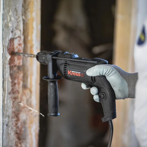 Kress KUY02P 650Watt 13mm Profesyonel Darbeli Matkap - 7