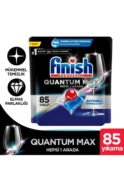 Finish Quantum Max Bulaşık Makinesi Tableti 85'li