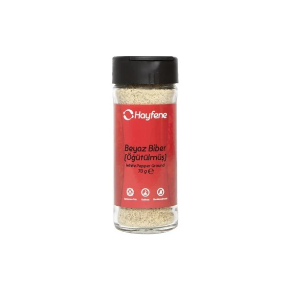 Hayfene Beyaz Biber Öğütülmüş 70 gr