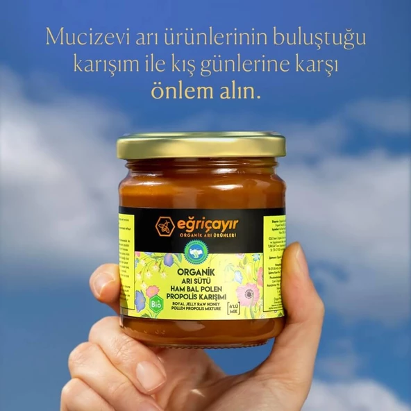 Eğriçayır Organik Arı Süt-Bal-Polen-Propolis Karışımı 240 gr - 2