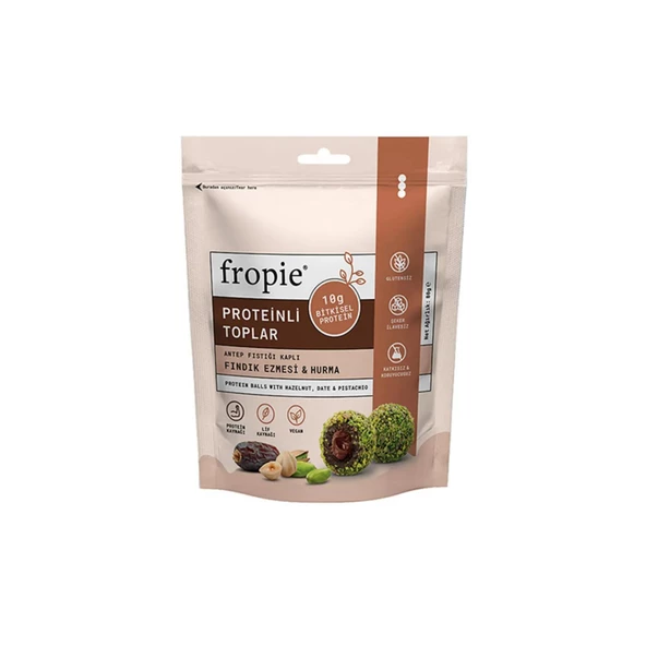 Fropie Fındık Ezmesi&Hurma Protein Topları 80 gr - 1