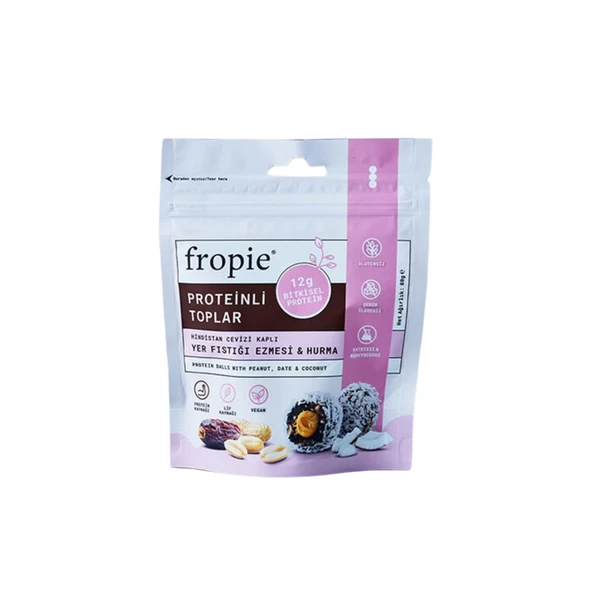 Fropie Yer Fıstığı Ezmesi&Hurma Protein Topları 80 gr - 1