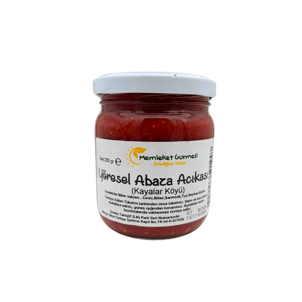 Yöresel Abaza Acıkası 200 gr