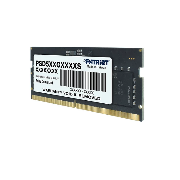 Patriot Signature Line 32GB(1x32GB) DDR5 4800MHz CL40 SODIMM Ram (PSD532G48002S) - 5