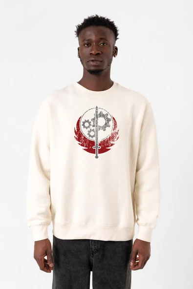 Fallout Worn Appalachian Brotherhood Ekru Erkek 2ip Sweatshirt ürün görseli