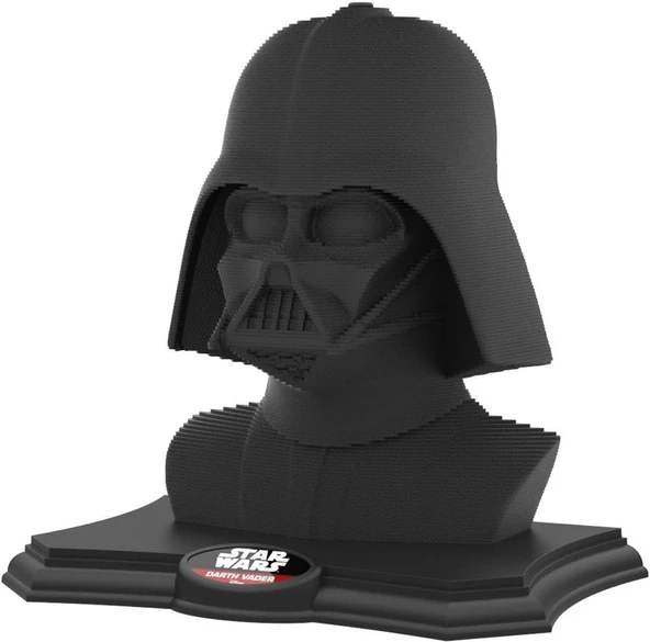 Star Wars Darth Vader 3D Heykel Puzzle Sculpture Pazıl 160 Parça - 6
