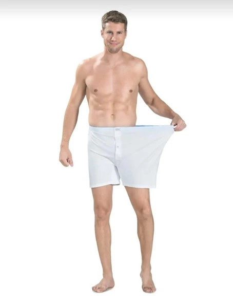 JİBER 183 ERKEK KARIŞIK RENKLİ BATTAL HAVLU BEL BOXER 12 ADET - Resim 4