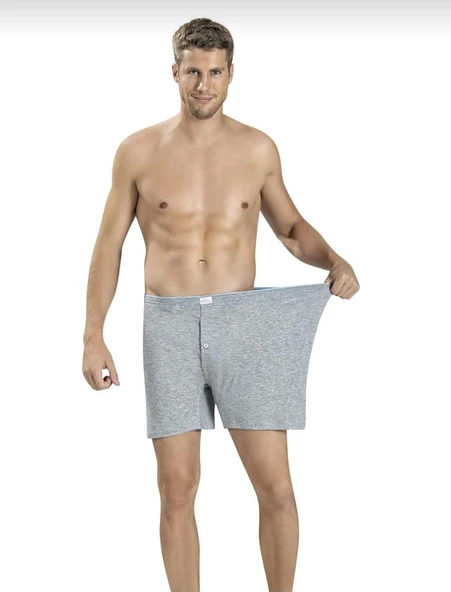 JİBER 183 ERKEK KARIŞIK RENKLİ BATTAL HAVLU BEL BOXER 12 ADET - Resim 3