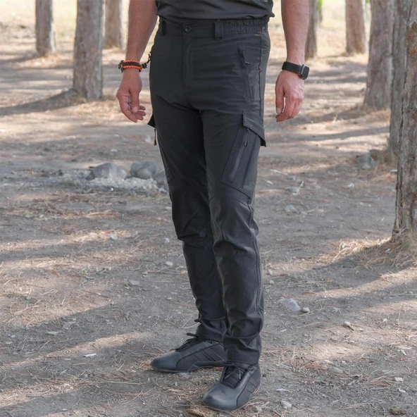 Erkek Outdoor Pantolon - Tactical - Siyah - 2