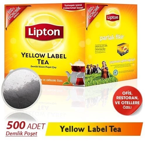 Lipton Yellow Label 3.2 gr 500'lü Demlik Poşet Çay