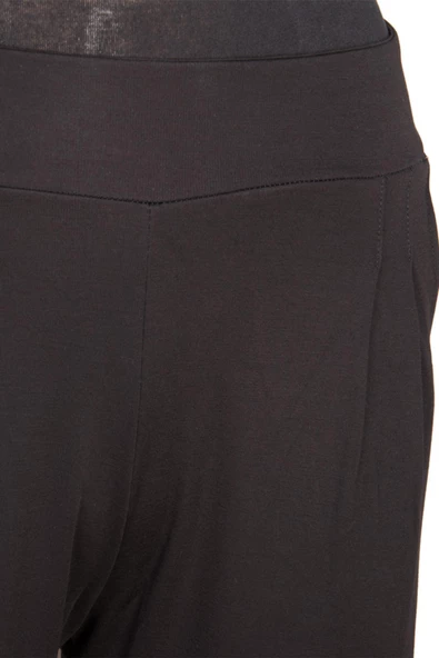 Barem Kadın Pensli Çelikli interlok Siyah Pantolon - 3