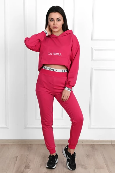 Kadın yazı baskılı eşofman takımı 3685-23 - 12