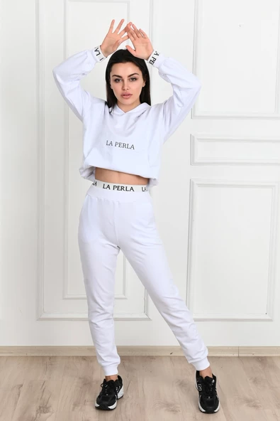 Kadın yazı baskılı eşofman takımı 3685-23 - 6