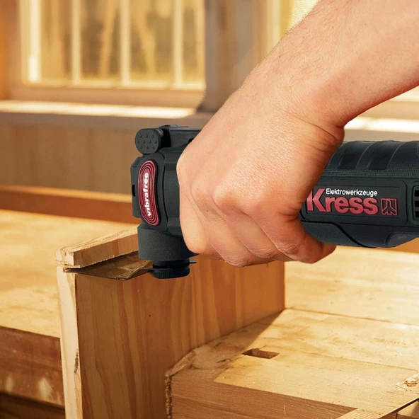 Kress KUW58.1 480Watt Profesyonel Çok Amaçlı Devir Ayarlı Kesme Raspalama ve Zımpara + 12 Parça Aksesuar - 8