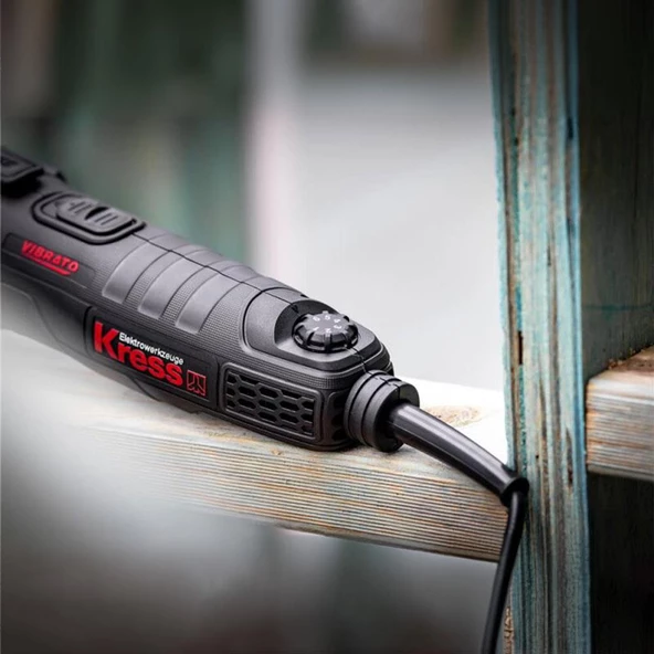 Kress KUW58.1 480Watt Profesyonel Çok Amaçlı Devir Ayarlı Kesme Raspalama ve Zımpara + 12 Parça Aksesuar - 10