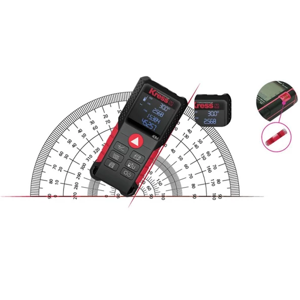 Kress KI200 40m Profesyonel Çok Fonksiyonlu Lazer Metre - 7
