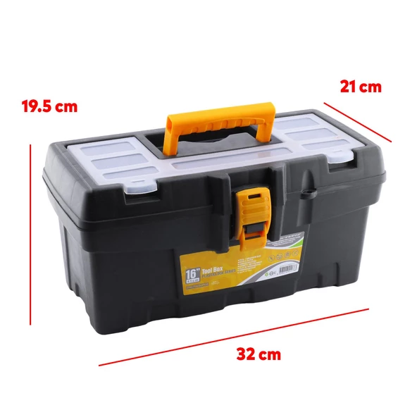 Takım Çantası Alet Çantası 41 cm Plastik Açma Kapatmalı 16'' İnç - Resim 2