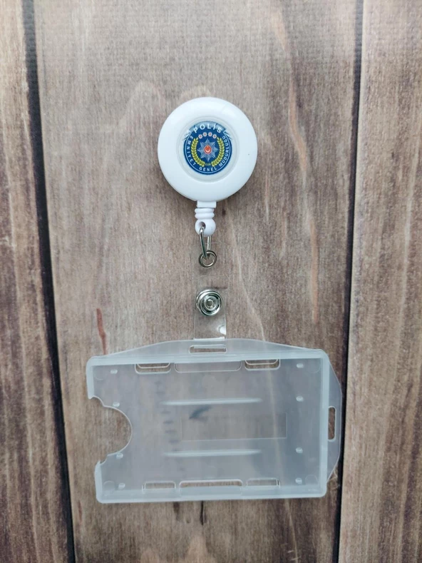 Polis Damla Etiket Yoyo Yaka Kartlığı Yatay Dikey Kart Koruyucu - 2