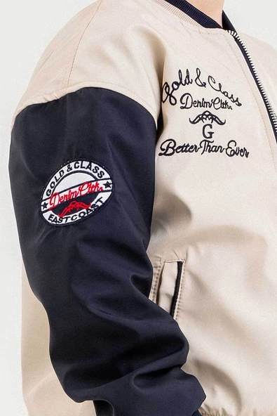 Çift Cepli Su Geçirmez Erkek Çocuk Kolej Ceket - 10