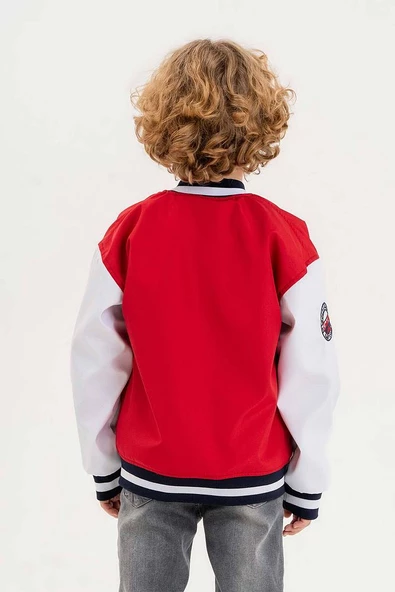 Çift Cepli Su Geçirmez Erkek Çocuk Kolej Ceket - 5