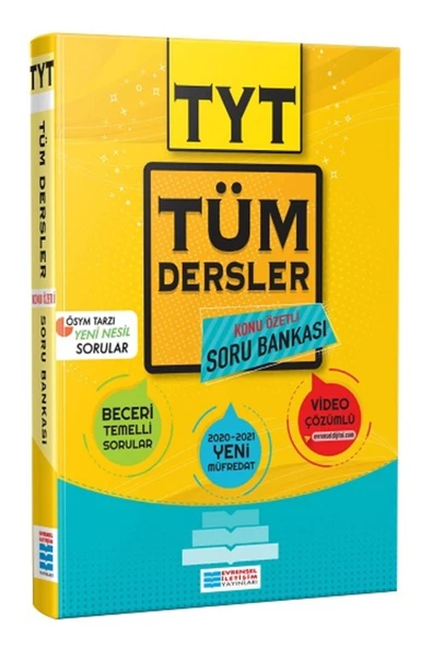 Yks Tyt Tüm Dersler Soru Bankası Çözümlü