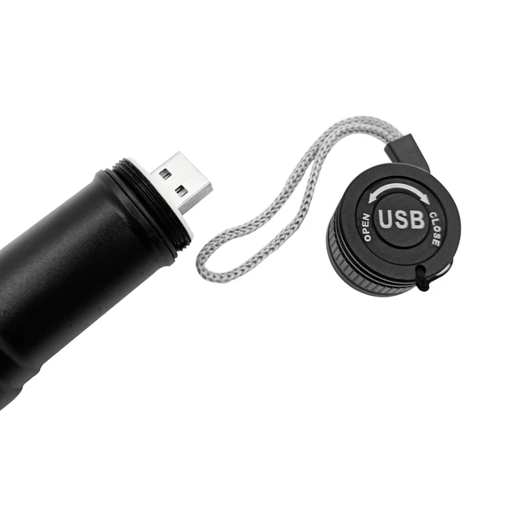 Uyguna-Yakala Panther Usb Şarjlı Metal Zoomlu El Feneri Pt-4060 - 5