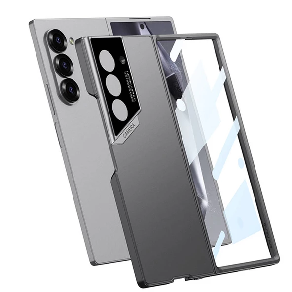Vendas Samsung Galaxy Z Fold 6 Kılıf Ultra İnce Kamera Korumalı Sert Rubber Zore 3. Seri Procase Kapak - 4