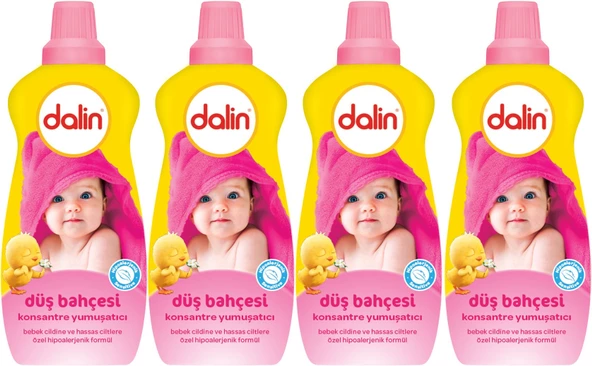 Dalin Çamaşır Yumuşatıcı Konsantre 1200ML Düş Bahçesi (4 Lü Set)