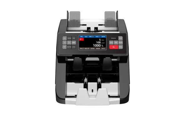 HMS KAAN PRO BLACK  (PRİNTER'LI) Para Sayma Makinesi 25 Ülkeli 1+1 (Müşteri Ekranlı) - 2