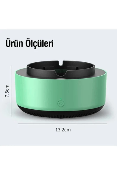 Dumanı İçine Çeken Kül Tablası Kokuyu Hapseden Küllük Akıllı Kül Tablası Kokusuz Küllük - 4