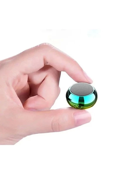 Metal Mini Kablosuz Hoparlör Şarjlı 4w Mini Bluetooth Speaker Tws Özellikli Ses Bombası - 3