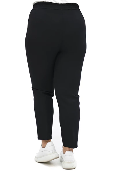 Kadın Büyük Beden Dökümlü Pantolon 222 0016-25 - 10