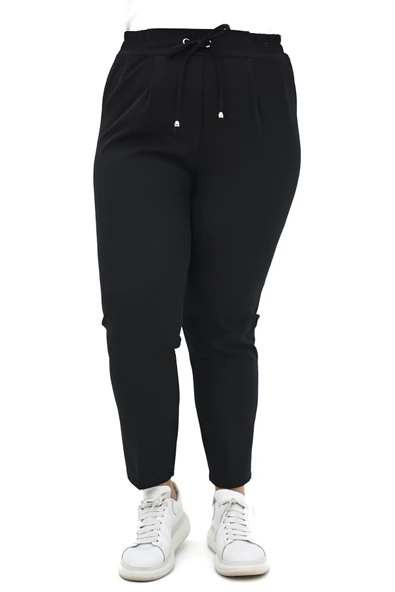 Kadın Büyük Beden Dökümlü Pantolon 222 0016-25 - 8