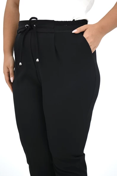 Kadın Büyük Beden Dökümlü Pantolon 222 0016-25 - 11