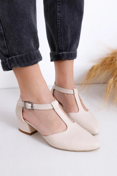 Jane Topuklu Ten Cilt Ayakkabı - Resim 2