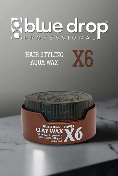 Blue Drop Clay Wax Hair Wax Power X6 Kahve 150 ml - 3