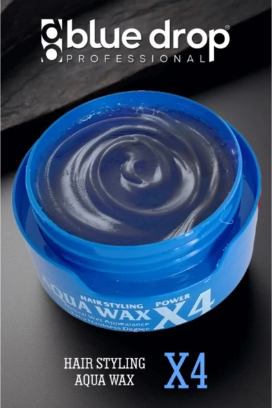Blue Drop Power Aqua Hair Wax X4 Mavi 150 ml - 2