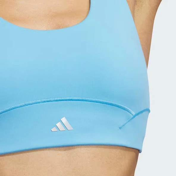 ADIDAS IU1673 All Me Luxe Medium-Support Mavi Sporcu Sütyeni - 6
