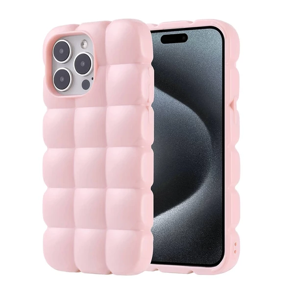 Apple iPhone 15 Pro Max Uyumlu Kılıf Parlak Esnek Silikon Kapak - 5