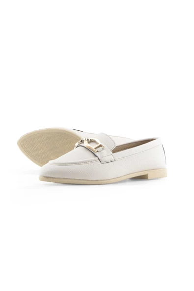 DD Tokalı Bej Sivri Burun Kadın Babet - Resim 3