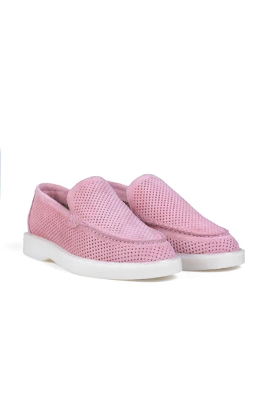 Pembe Süet Comfort Loafer Kadın Ayakkabı